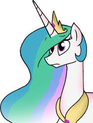 Size: 962x1266 | Tagged: safe, artist:strangiesleepy, princess celestia, pony, g4, female, solo