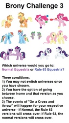 Size: 500x888 | Tagged: safe, applejack, fluttershy, pinkie pie, rainbow dash, rarity, spike, twilight sparkle, dragon, earth pony, pegasus, pony, unicorn, g4, applejack (male), barb, brony, bubble berry, butterscotch, challenge, dusk shine, elusive, equestria, female, male, mane six, mare, rainbow blitz, rule 63, tail, text