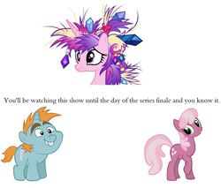 Size: 647x550 | Tagged: safe, cheerilee, princess cadance, snips, g4, meta, text, truth