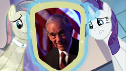 Size: 1920x1080 | Tagged: safe, bonna fide, glamour gleam, rarity, crystal pony, pony, g4, games ponies play, my little pony: friendship is magic, cadance's mirror, exploitable meme, meme, ron paul