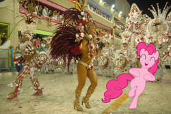 Size: 1355x907 | Tagged: safe, pinkie pie, earth pony, pony, g4, brazil, carnaval, irl, photo, ponies in real life, rio de janeiro