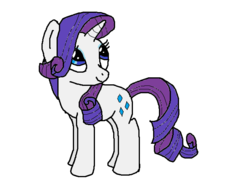 Size: 645x489 | Tagged: safe, artist:sylis1232, rarity, pony, unicorn, g4, female, mare, simple background, solo