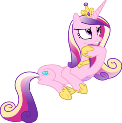 Size: 5180x5230 | Tagged: safe, artist:90sigma, princess cadance, alicorn, pony, g4, games ponies play, absurd resolution, crown, female, hoof shoes, jewelry, mare, on side, regalia, simple background, solo, tiara, transparent background, vector