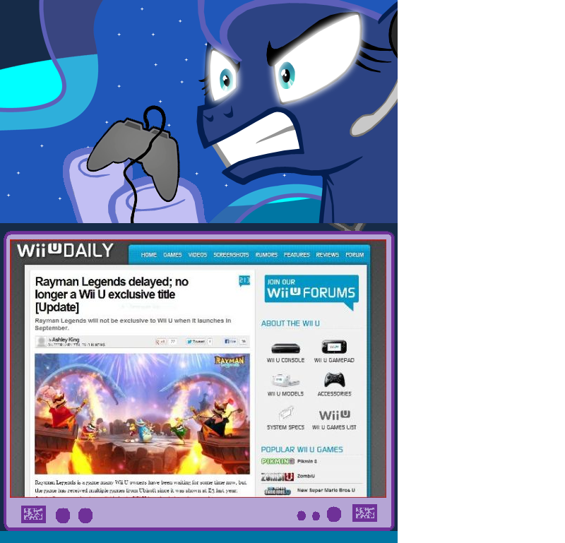 #238741 - safe, princess luna, gamer luna, angry, exploitable meme ...