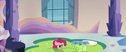 Size: 1500x618 | Tagged: safe, edit, edited screencap, screencap, hugh jelly, pinkie pie, earth pony, pony, g4, games ponies play, crystal empire, jelly pony, mud, mud bath