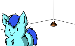 Size: 1115x693 | Tagged: safe, fluffy pony, fluffy pony original art, poop, solo