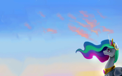 Size: 1920x1200 | Tagged: safe, artist:ilanta, artist:lewhopper, princess celestia, g4, wallpaper