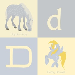Size: 900x900 | Tagged: safe, artist:citron--vert, derpy hooves, horse, pegasus, pony, g4, alphabet, d, female, mare