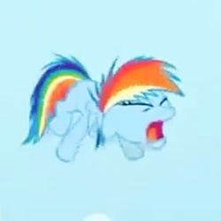 Size: 409x409 | Tagged: safe, screencap, rainbow dash, g4, games ponies play, cropped, female, filly, filly rainbow dash, younger