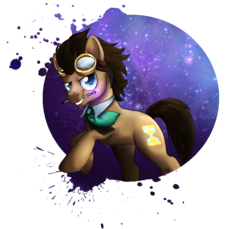 Size: 1100x1007 | Tagged: safe, artist:daflummify, doctor whooves, time turner, g4