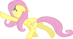 Size: 6001x3197 | Tagged: safe, artist:sairoch, fluttershy, g4, luna eclipsed, my little pony: friendship is magic, absurd resolution, female, simple background, solo, transparent background, vector