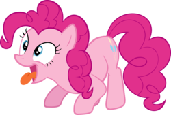Size: 6000x4062 | Tagged: safe, artist:sairoch, pinkie pie, g4, absurd resolution, panting, simple background, tongue out, transparent background, vector
