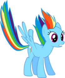 Size: 6000x7233 | Tagged: safe, artist:sairoch, rainbow dash, g4, may the best pet win, absurd resolution, simple background, transparent background, vector, windswept mane
