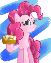 Size: 1200x1500 | Tagged: safe, artist:cyberfire22, pinkie pie, g4, games ponies play, my little pony: friendship is magic, cinnamon bun