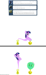 Size: 1050x1700 | Tagged: safe, artist:navitaserussirus, trixie, twilight sparkle, asktwixiegenies, g4