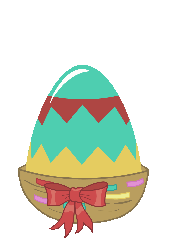 Size: 695x1024 | Tagged: safe, artist:thorbhaal, angel bunny, g4, animated, easter, easter egg