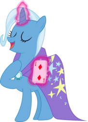 Size: 5049x6939 | Tagged: safe, artist:critchleyb, trixie, g4, absurd resolution, card, magic
