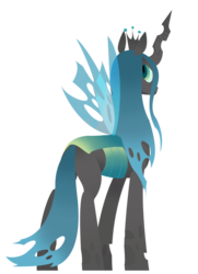 Size: 738x1019 | Tagged: dead source, safe, artist:alternativeluck, queen chrysalis, g4, female, simple background, solo, transparent background, vector