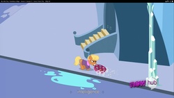 Size: 1920x1080 | Tagged: safe, screencap, ms. harshwhinny, g4, games ponies play, youtube caption