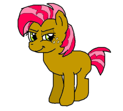 Size: 523x472 | Tagged: safe, artist:sylis1232, babs seed, earth pony, pony, g4, female, filly, simple background, solo