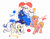 Size: 1154x906 | Tagged: safe, fluttershy, princess luna, oc, g4, balloon