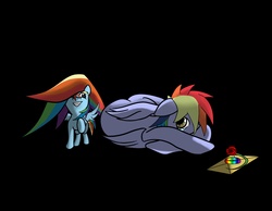 Size: 3600x2800 | Tagged: safe, artist:blackstaress, rainbow blaze, rainbow dash, g4