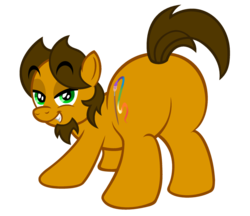 Size: 961x832 | Tagged: safe, artist:aleximusprime, oc, oc only, oc:alex the chubby pony, pony, butt, male, plot, presenting, sexy, simple background, solo, stallion, transparent background