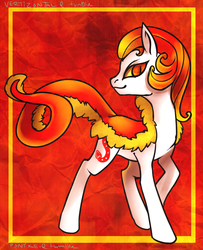 Size: 758x935 | Tagged: safe, artist:vertizontal, snake, 30 minute art challenge, chinese new year, ponified