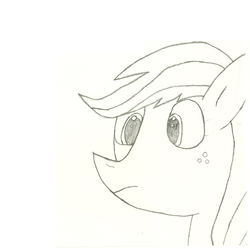 Size: 1416x1412 | Tagged: safe, artist:kl, applejack, g4, sketch