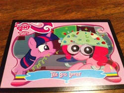 Size: 1280x956 | Tagged: safe, pinkie pie, twilight sparkle, g4, googly eyes, special eyes, trading card