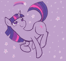 Size: 660x612 | Tagged: safe, artist:drkamazon, twilight sparkle, pony, g4, female, no more ponies at source, shooting star, solo