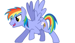 Size: 1024x594 | Tagged: dead source, safe, artist:jonathanmdful, rainbow blaze, pegasus, pony, g4, male, open mouth, raised hoof, simple background, smiling, solo, spread wings, stallion, transparent background, wings