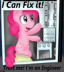 Size: 1110x1257 | Tagged: safe, artist:freefraq, pinkie pie, g4, computer