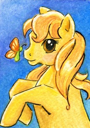 Size: 1453x2069 | Tagged: safe, artist:rayechu, butterscotch (g1), g1, traditional art