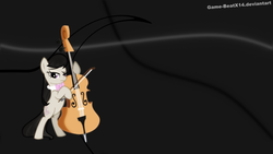 Size: 1920x1080 | Tagged: safe, artist:game-beatx14, octavia melody, earth pony, pony, g4, cello, female, musical instrument, solo, vector, wallpaper