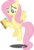 Size: 2878x4175 | Tagged: safe, artist:bobthelurker, fluttershy, g4, putting your hoof down, box, high res, simple background, transparent background, vector