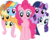 Size: 8079x6418 | Tagged: safe, artist:snipernero, applejack, fluttershy, pinkie pie, rainbow dash, rarity, twilight sparkle, g4, absurd resolution, mane six, simple background, transparent background, vector