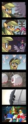 Size: 600x2571 | Tagged: safe, artist:uc77, applejack, pinkie pie, rainbow dash, twilight sparkle, alicorn, pony, g4, battle of the planets, elements of harmony, g-force, gatchaman, twilight sparkle (alicorn)