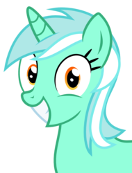 Size: 849x1117 | Tagged: safe, artist:the smiling pony, lyra heartstrings, pony, unicorn, g4, female, grin, happy, irrational exuberance, simple background, smiling, solo, svg, transparent background, vector