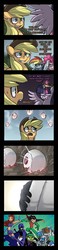 Size: 600x2571 | Tagged: safe, artist:uc77, applejack, pinkie pie, rainbow dash, twilight sparkle, alicorn, pony, g4, teen titans, twilight sparkle (alicorn)