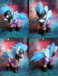Size: 800x1056 | Tagged: safe, artist:mooncustoms, nightshade, pegasus, pony, g4, customized toy, female, irl, mare, photo, shadowbolts, toy