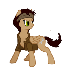 Size: 445x480 | Tagged: safe, artist:miguelink-freepony, pony, alyx vance, half-life, half-life 2, ponified, simple background, solo