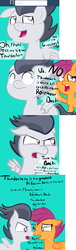 Size: 1280x4194 | Tagged: safe, artist:cosmonaut, rumble, scootaloo, pegasus, lets ask rumble, g4, colt, comic, duo, duo male and female, female, filly, foal, looking at each other, looking at someone, male, simple background, tumblr