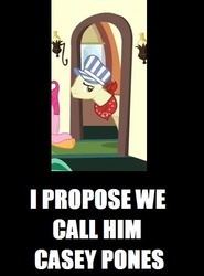 Size: 406x548 | Tagged: safe, pinkie pie, steamer, earth pony, pony, g4, casey jones, engineer, image macro, male, meme, offscreen character, solo focus, stallion, train