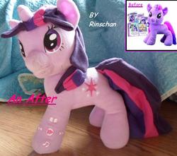 Size: 774x684 | Tagged: safe, artist:rinschan, twilight sparkle, pony, g4, irl, modified, photo, plushie, solo