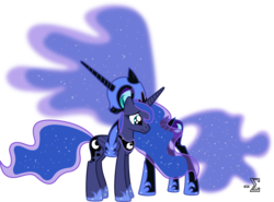 Size: 11140x8250 | Tagged: safe, artist:90sigma, nightmare moon, princess luna, alicorn, pony, g4, absurd resolution, duality, female, hug, jewelry, mare, regalia, simple background, transparent background, vector