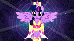 Size: 600x338 | Tagged: safe, twilight sparkle, alicorn, human, pony, g4, magical mystery cure, alicorn drama, animated, captain drake, crying, female, magic, manly tears, mare, space adventure legend quest, twilight sparkle (alicorn), wat