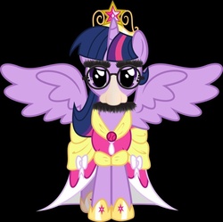 Size: 896x892 | Tagged: safe, twilight sparkle, alicorn, pony, g4, female, glasses, groucho mask, mare, twilight sparkle (alicorn)
