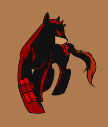 Size: 451x532 | Tagged: artist needed, safe, daredevil, marvel, ponified, superhero