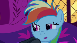 Size: 1280x720 | Tagged: safe, screencap, rainbow dash, g4, read it and weep, faic